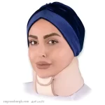 گردن بند طبی نرم قابل تنظیم (Adjustable soft cervical collar) از نمای روبرو