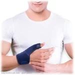 شست بند آتل دار اپلون (opelon thumb spica) بسته شده روی دست