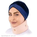 گردن بند طبی نرم (soft cervical collar) از نمای روبرو